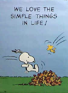 Simple things!